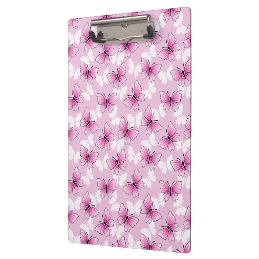 Pretty Pink Butterfly Clipboard Klembord (Links)