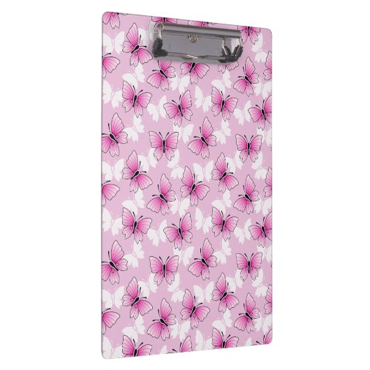 Pretty Pink Butterfly Clipboard Klembord (Rechts)