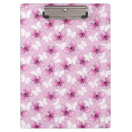 Pretty Pink Butterfly Clipboard Klembord