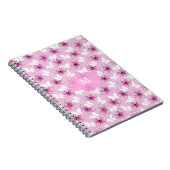 Pretty Pink Butterfly Kawaii Spiral Notebook Notitieboek (Rechterzijde)