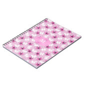 Pretty Pink Butterfly Kawaii Spiral Notebook Notitieboek (Linkerzijde)