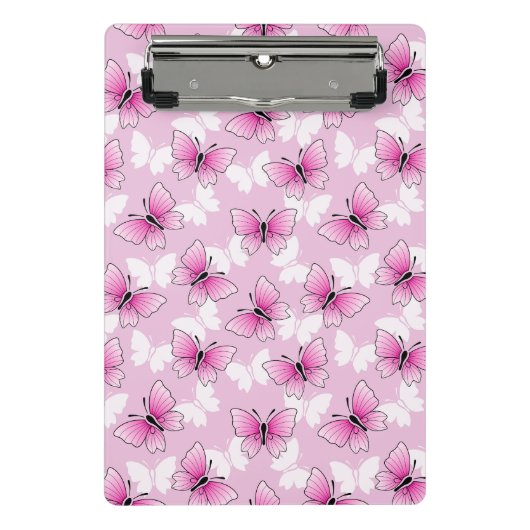 Pretty Pink Butterfly Mini Clipboard Mini Klembord (Voorkant)