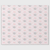 Pretty Pink Confirmation Party Personalized Cadeaupapier (Vlak)