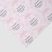 Pretty Pink Confirmation Party Personalized Tissuepapier (Detail)