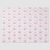 Pretty Pink Confirmation Party Personalized Tissuepapier (Voorkant)