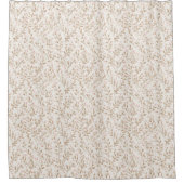 Pretty Pink Cream Floral Douchegordijn (Voorkant)