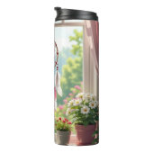 Pretty Pink Dreamcatcher and Plants Window Sill Thermosbeker (Geroteerd rechts)