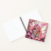 Pretty Pink Elven Fairy & Dragon Personalized Notitieboek (Binnen)