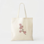 Pretty Pink Floral Branch Spring Blossom Tote Bag (Voorkant)