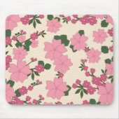 Pretty Pink Floral Pattern Muismat (Voorkant)