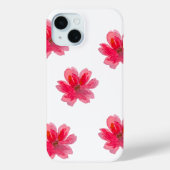 pretty pink flower phone case (Achterkant)