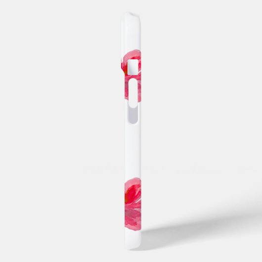 pretty pink flower phone case (Achterkant / Links)