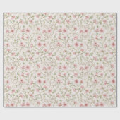 Pretty Pink Flowers Bridal Shower Cadeaupapier (Vlak)