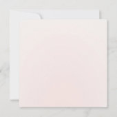 Pretty pink flowers Budget Wedding Invitation Kaart (Achterkant)