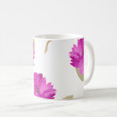 Pretty pink Flowers Mug Koffiemok (Voorkant rechts)