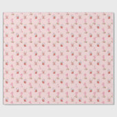 Pretty Pink Gingham, Bunnies and Bears! Cadeaupapier (Vlak)