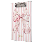 Pretty Pink Gold Confetti Bow  Klembord (Links)