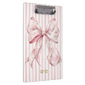 Pretty Pink Gold Confetti Bow  Klembord (Rechts)