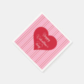 Pretty Pink Hearts Valentine Decor Napkins Servet (Hoek)
