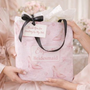 Pretty Pink High Heel Bruidsmeisje Tote Bag
