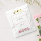 Pretty Pink Hydrangea Funeral Seed Packet Bedankzakje (Gezegeld)