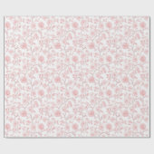 Pretty Pink Roses Floral Bridal Shower Cadeaupapier (Vlak)