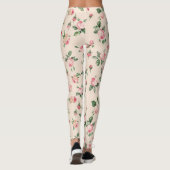 Pretty Pink Roses Floral Leggings (Achterkant)