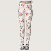 Pretty Pink Roses Leggings (Voorkant)