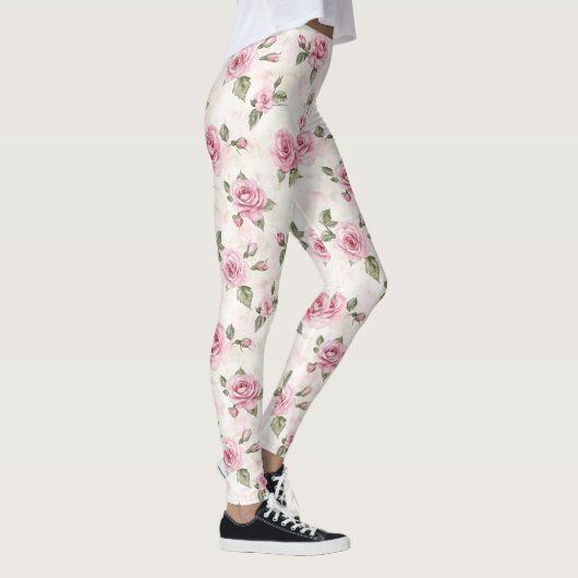 Pretty Pink Roses Leggings (Rechts)