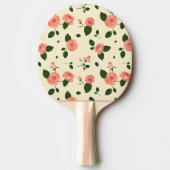 Pretty Pink Roses Pastel Pink Pattern Tafeltennisbatje (Voorkant)