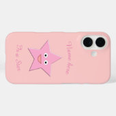 Pretty Pink Star Aangepast Case-Mate iPhone Case (Achterkant (horizontaal))