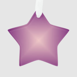 Pretty Pink  Ster > Kerstboomornament Ornament