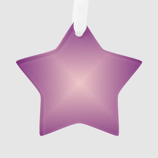 Pretty Pink  Ster > Kerstboomornament Ornament (achterkant)