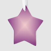 Pretty Pink  Ster > Kerstboomornament Ornament (voorkant)