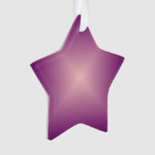 Pretty Pink  Ster > Kerstboomornament Ornament (voorkant)