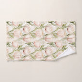 Pretty Pink Tulip Flowers Bad Handdoek (Handdoek)