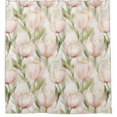 Pretty Pink Tulip Flowers Douchegordijn (Voorkant)