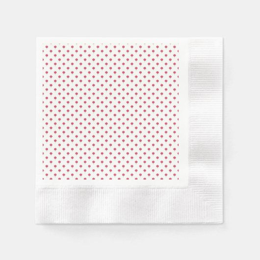 Pretty pink Tulip pattern Paper Napkin Servet (Voorkant)