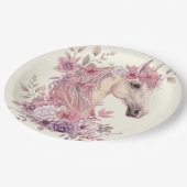 Pretty Ponies and Petals Horse Party Plate – 9” Papieren Bordje (Gekanteld)