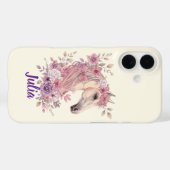 Pretty Ponies and Petals Horse Phone Case (Achterkant (horizontaal))