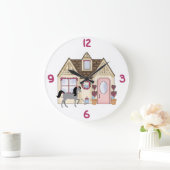 Pretty Ponies House Horse Clock Grote Klok (Huis)