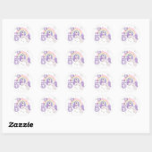 Pretty Pony 5th Birthday Ronde Sticker (Vel)