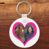 Pretty Pony in Pink Valentine's Day Sleutelhanger (Achterkant)