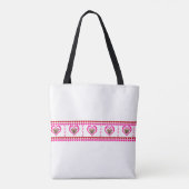 Pretty Pony in Pink Valentine's Day Tote Bag (Achterkant)