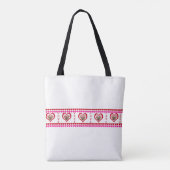 Pretty Pony in Red Valentine's Day Tote Bag (Achterkant)
