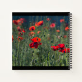 Pretty Poppies in Wild Meadow Photo Notitieboek (Achterkant)