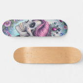 Pretty Princess Skull Skateboard (Horizontaal)