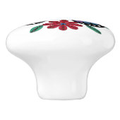 Pretty Purple & Burgundy Paper Quilling Butterfly Keramische Knop (Zijkant)