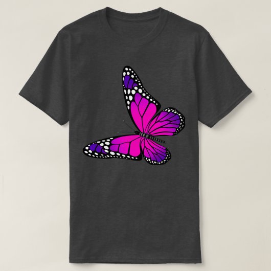 Pretty Purple Butterfly 2 T-shirt (Design voorkant)