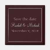 Pretty Purple Chic Save the Date Magneet (Voorkant)